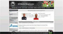 Desktop Screenshot of fussball.sv-wacker.de