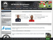 Tablet Screenshot of fussball.sv-wacker.de