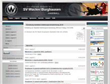 Tablet Screenshot of handball.sv-wacker.de