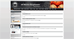 Desktop Screenshot of basketball.sv-wacker.de